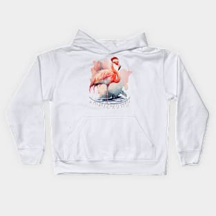 Flamingo Christmas Kids Hoodie